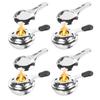 Stainless Steel Camping Alcohol Stoves Portable Picnic BBQ Furnace Cheese Hotpot Alcohol Stoves