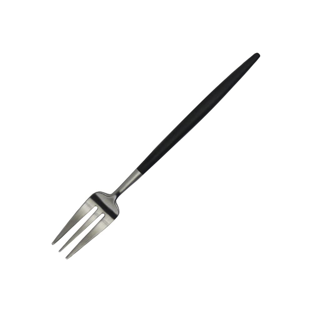 Cutipol Goa Pastry Fork, Black, Cake Fork, Dessert Fork, GOA GO24 BLACK [Parallel Import]