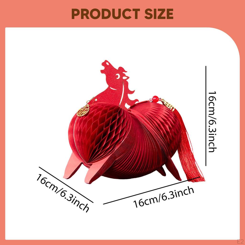 Horse Honeycomb Centerpiece Chinese Year Decoration Multifunctional Desktop Ornament for