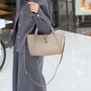 Office Workers Carry Vegetable Baskets, Women's Bags, One Shoulder Hand Carry Diagonally Across the First Layer of Cowhide Large-capacity Bucket Bags