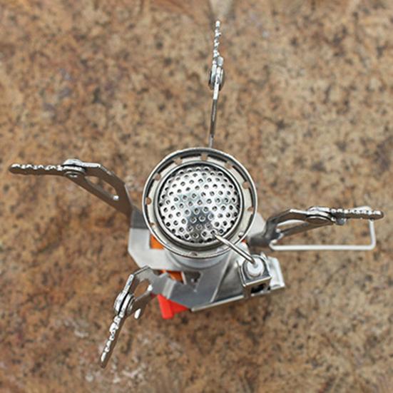Portable Stove Retractable Feet Design High-Power Durable High Temperature Resistant Strong Load Bearing Fire Heater Blue Flame Outdoor Folding Mini