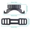 Bicycle Computer Mounting Bracket Made of High-strength Resin and Non-slip Rubber Anti-slip and Shock Absorption Front Bracket