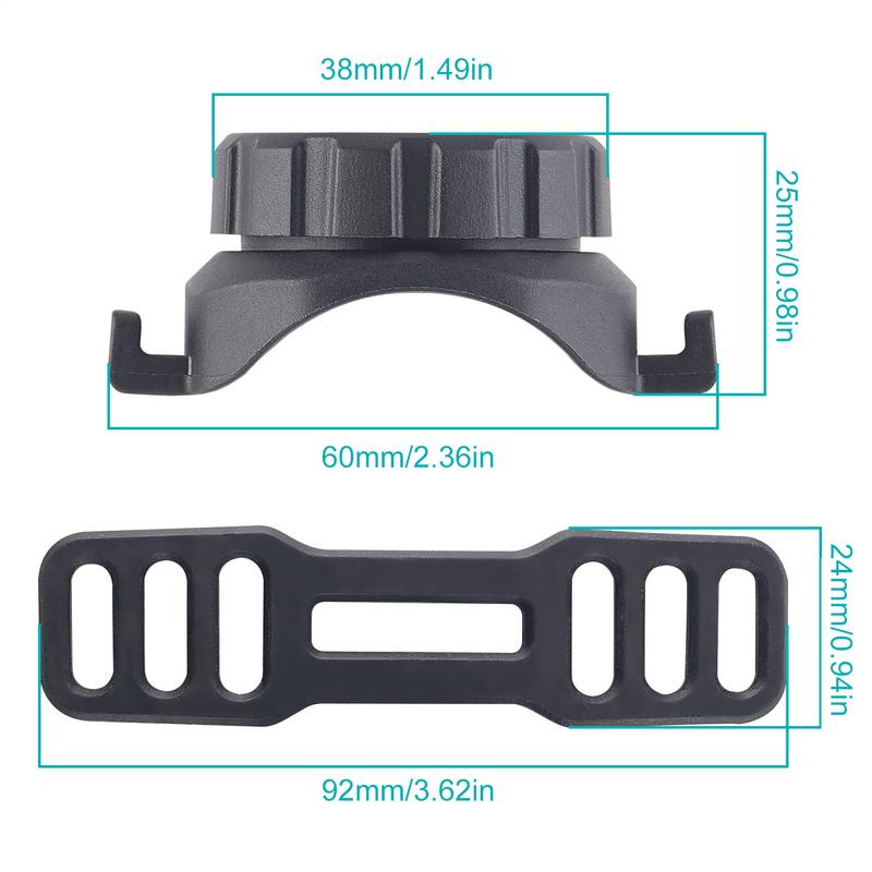 Bicycle Computer Mounting Bracket Made of High-strength Resin and Non-slip Rubber Anti-slip and Shock Absorption Front Bracket