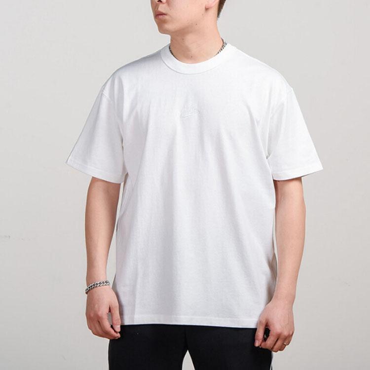 Nike Embroidered Logo Sport Crew Neck Short Sleeve T-Shirt Men Tops White DB3194-100
