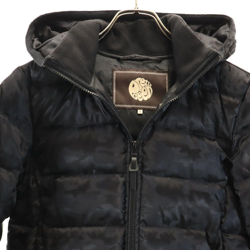 Pretty Green Camouflage Pattern Down jacket 1 black camouflage Men's Used