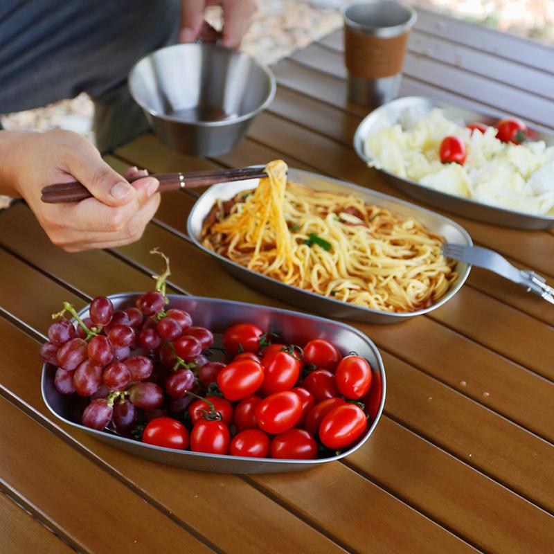 Metal Serving Dish Vintage Tinplate Dinner Plate Stainless Steel Serving Tray Round Seasoning Plates Set For Fruits For Dining