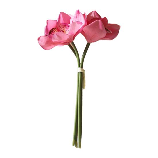 

4 пучка искусственных цветов фаленопсиса, реалистичные, большие, искусственные орхидеи, стебли для вазы, декор для дома, свадьбы, вечеринки