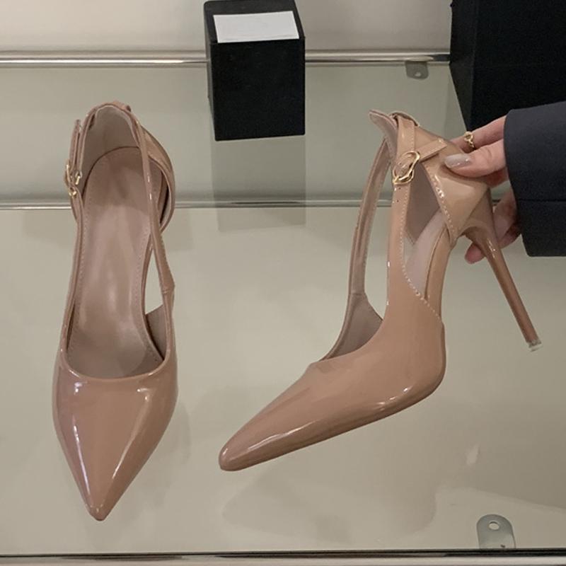 Fashion Liyke Street Style Sexy Buckle Strap Women's Pumps Elegant Pointed Toe 11CM High Heels Banquet Party Female Shoes Stiletto Mujer