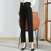 Paster Women's Elastic Waist Straight-Leg Cropped Pants