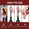Aluminum Alloy Wine Bottle Opener Set ABS Air Pump Cork Remover Vacuum Wine Bottle Corkscrew
