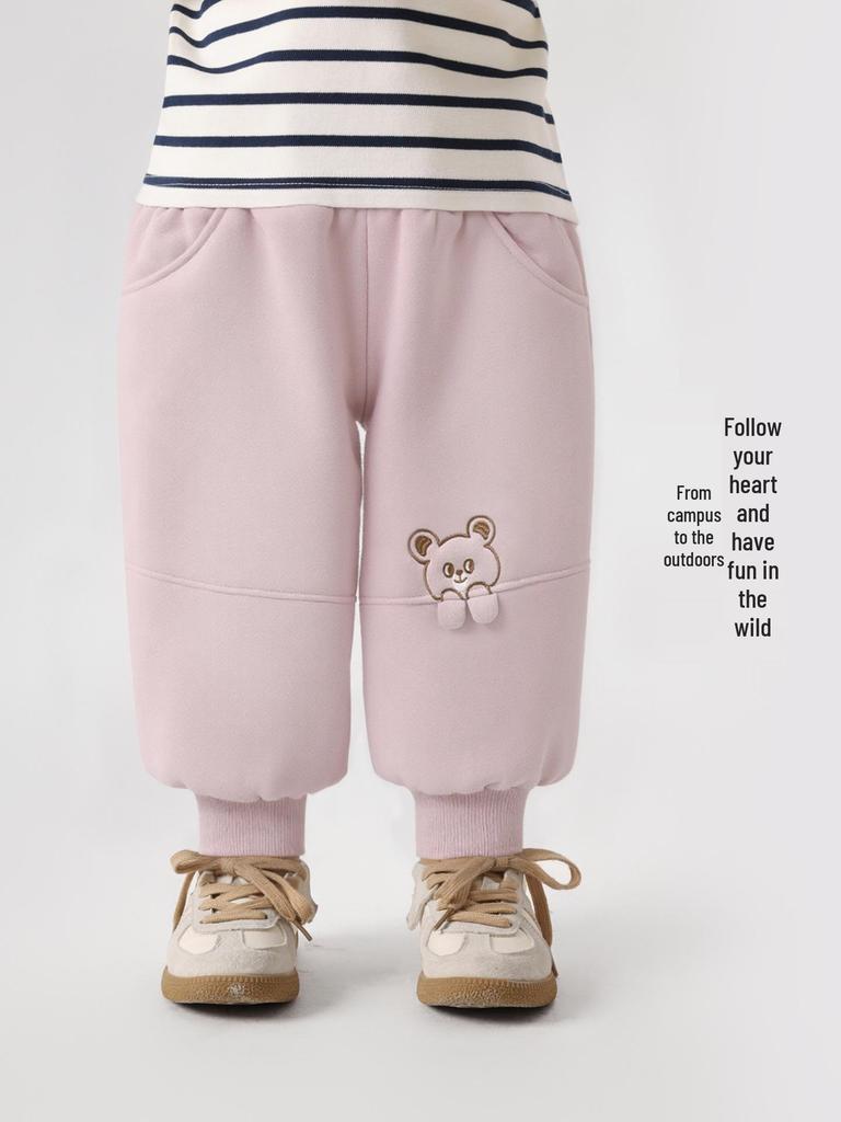 European Boys' Cartoon Sports Thick Sweatpants - Autumn/Winter 2025 Toddler & Children’s Clothing