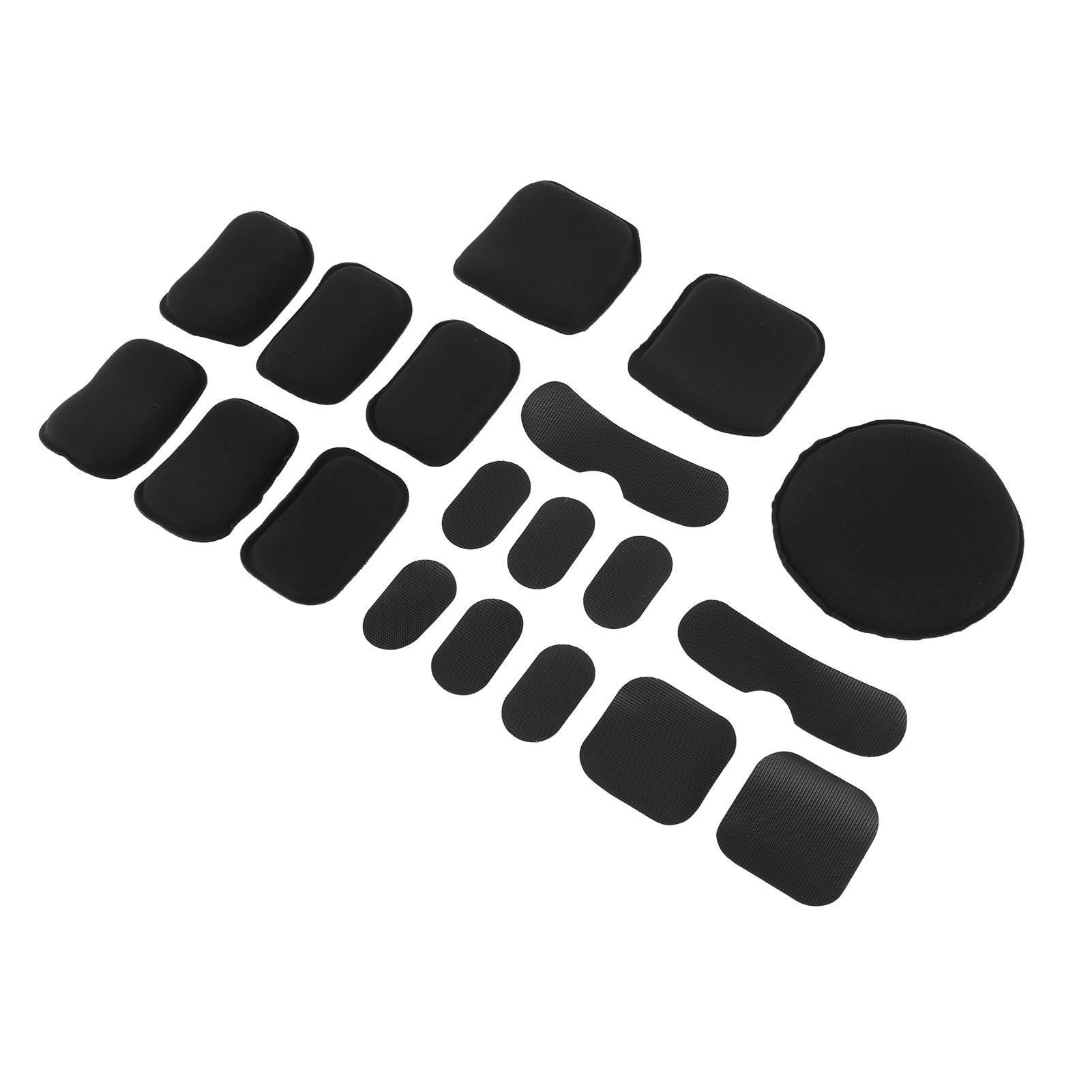 

Black Helmet Liner System Outdoor Helmet EVA Pading Pads Cushion Mats Replacement Pad with Hook and Loop