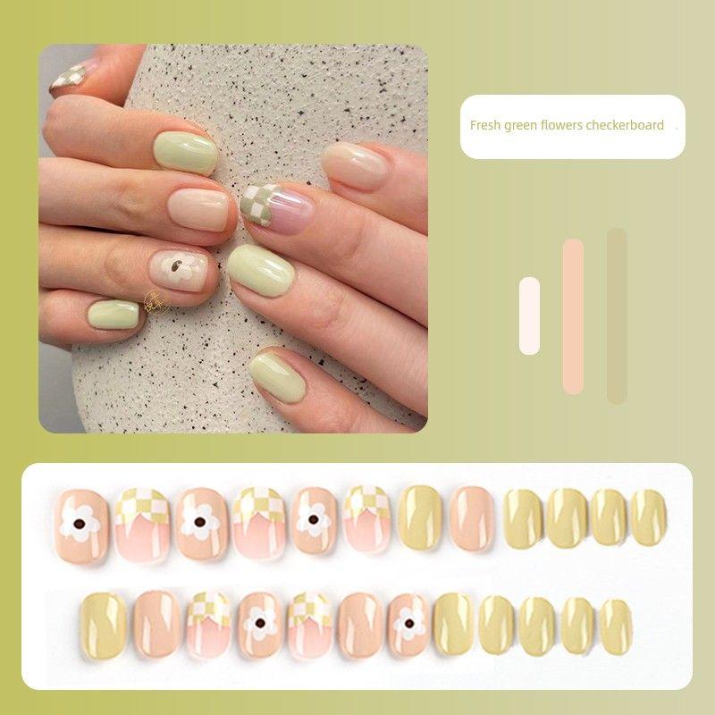 

Утка-мандаринка Макарон Цвет Студенты Беременные женщины Могут Носить Доспехи Fresh green flowers checkerboard