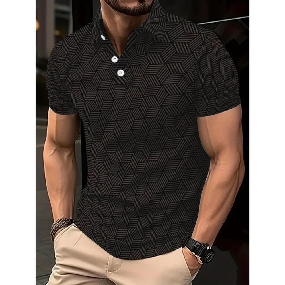 Men's Summer Polo Shirt, Men's Outdoor Street Polo Shirt