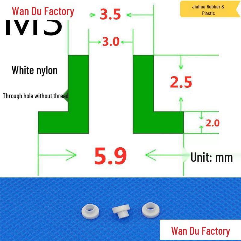 T-Shaped Nylon Insulating Bushing Spacer for M3-M35 Threads