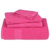 VidaXL Bath Towels 10 Pcs Pink 100x150 Cm 360 G/m² 100% Cotton 137054