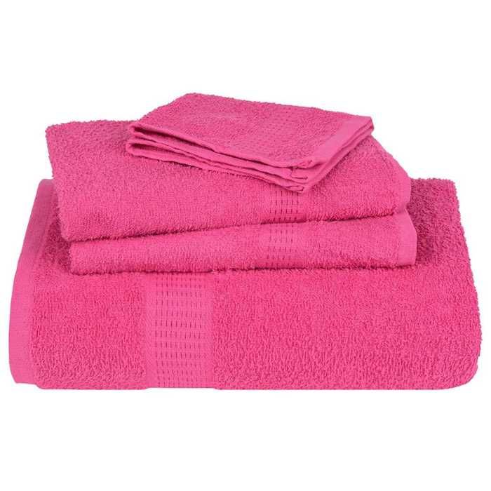 VidaXL Bath Towels 10 Pcs Pink 100x150 Cm 360 G/m² 100% Cotton 137054