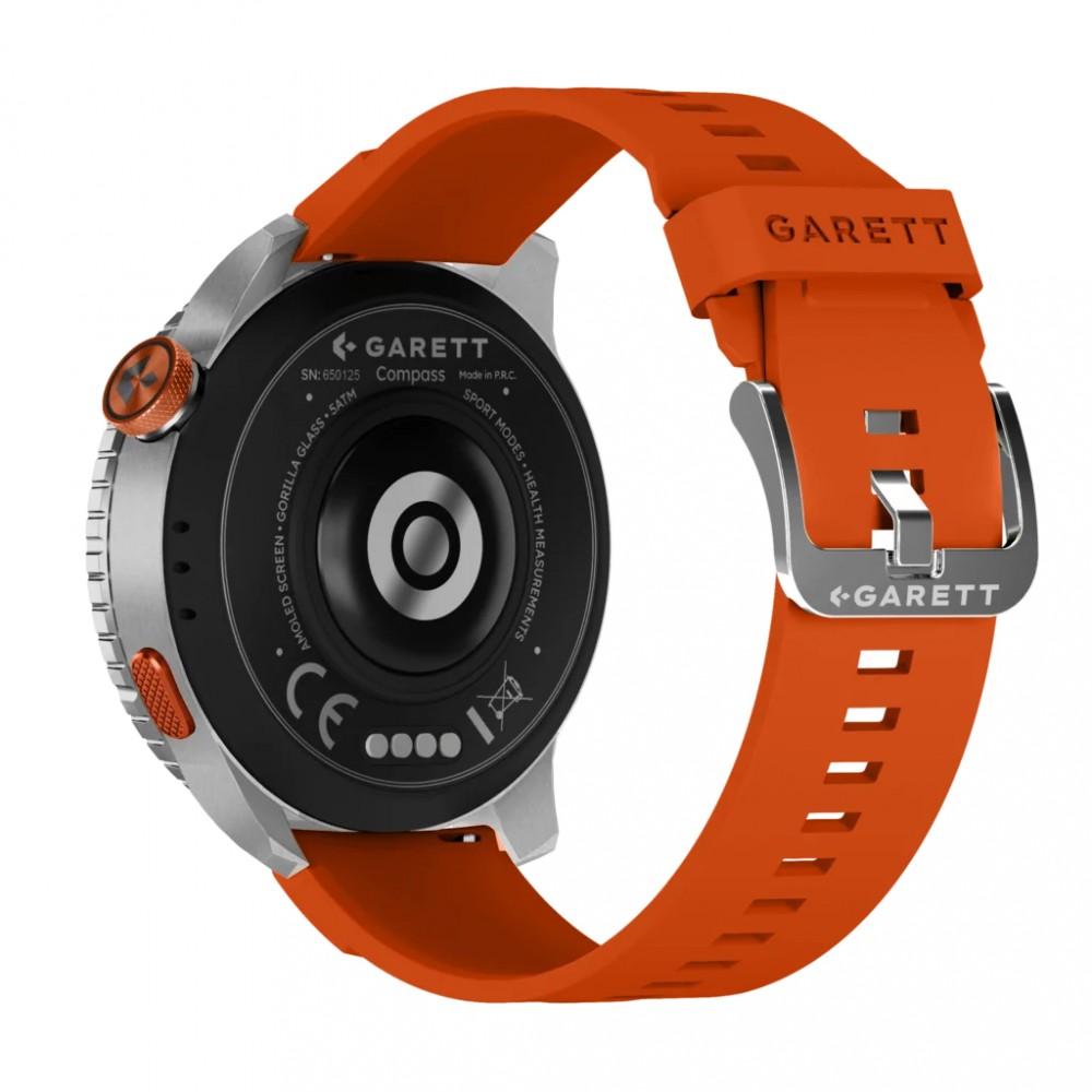 Smartwatch Kompas GPS srebrny