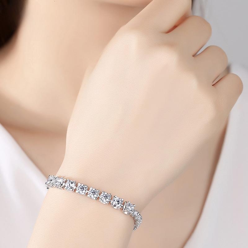Bracelet tête de taureau en argent Sterling S925 pour femmes, Style coréen, à la mode, plein de diamants