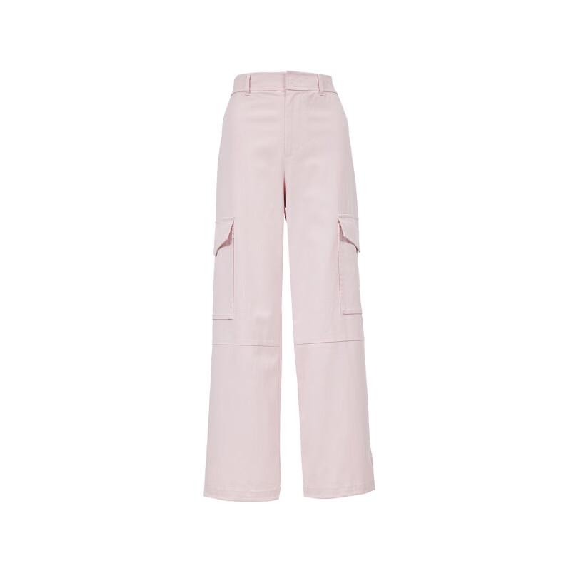 Veromoda Women's 2025 Summer Wide-Leg Casual Pants with Flap Pockets