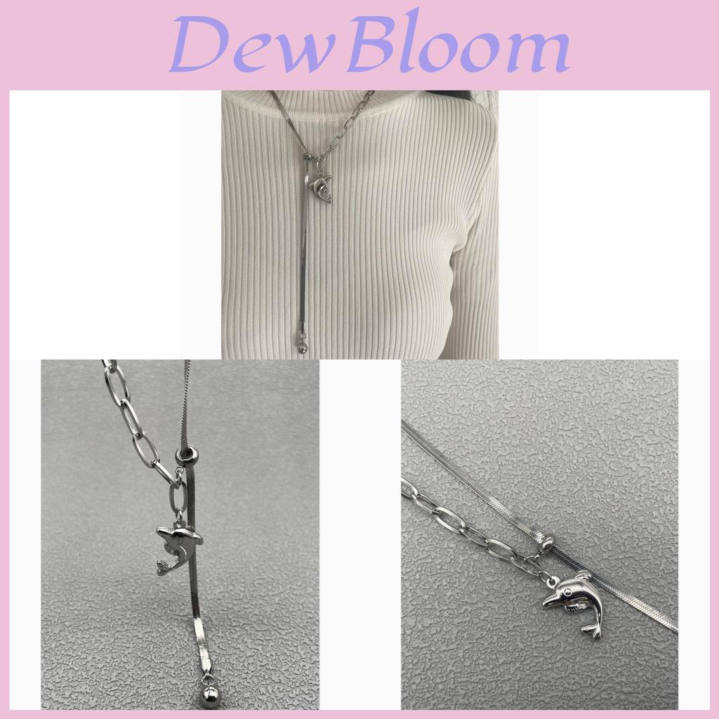 No Brand Long Animal Pendant Necklace With Tassel For Women Men
