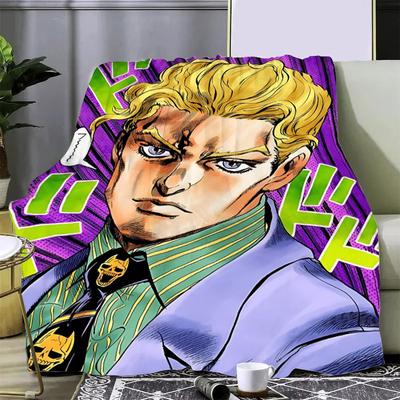 Anime JoJo's Bizarre Adventure Printed Blanket Picnic Blankets Warm Blanket Soft and Comfortable Home Travel Birthday Gift