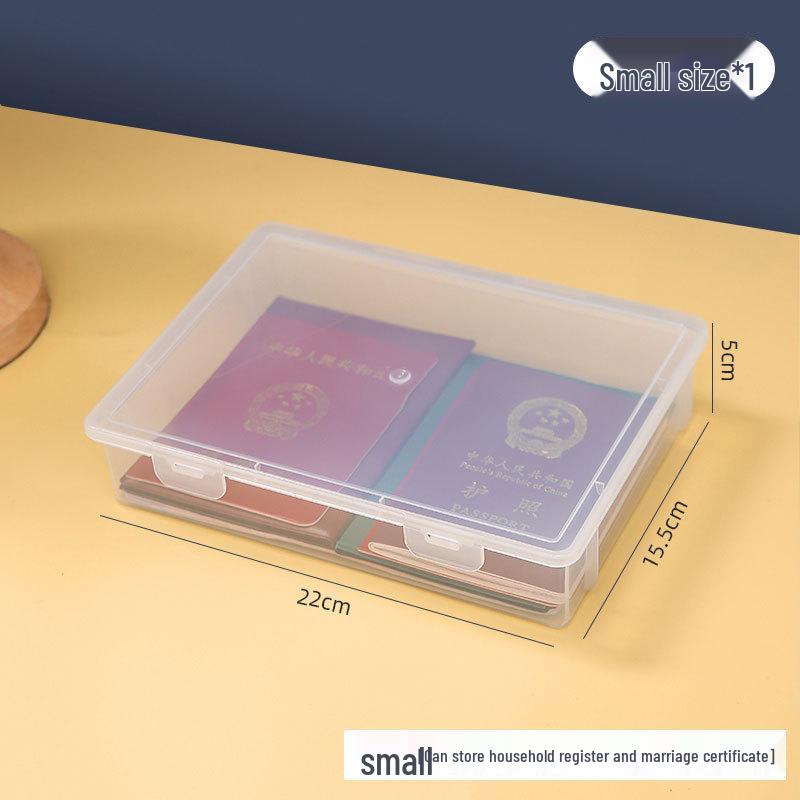 Dustproof A4 Document Storage Box with Moisture-Proof Bag for Certificates and Files