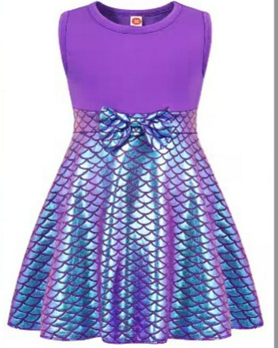 

2019 New Style Mermaid Vest Skirt for Girls 150 cm фиолетовый