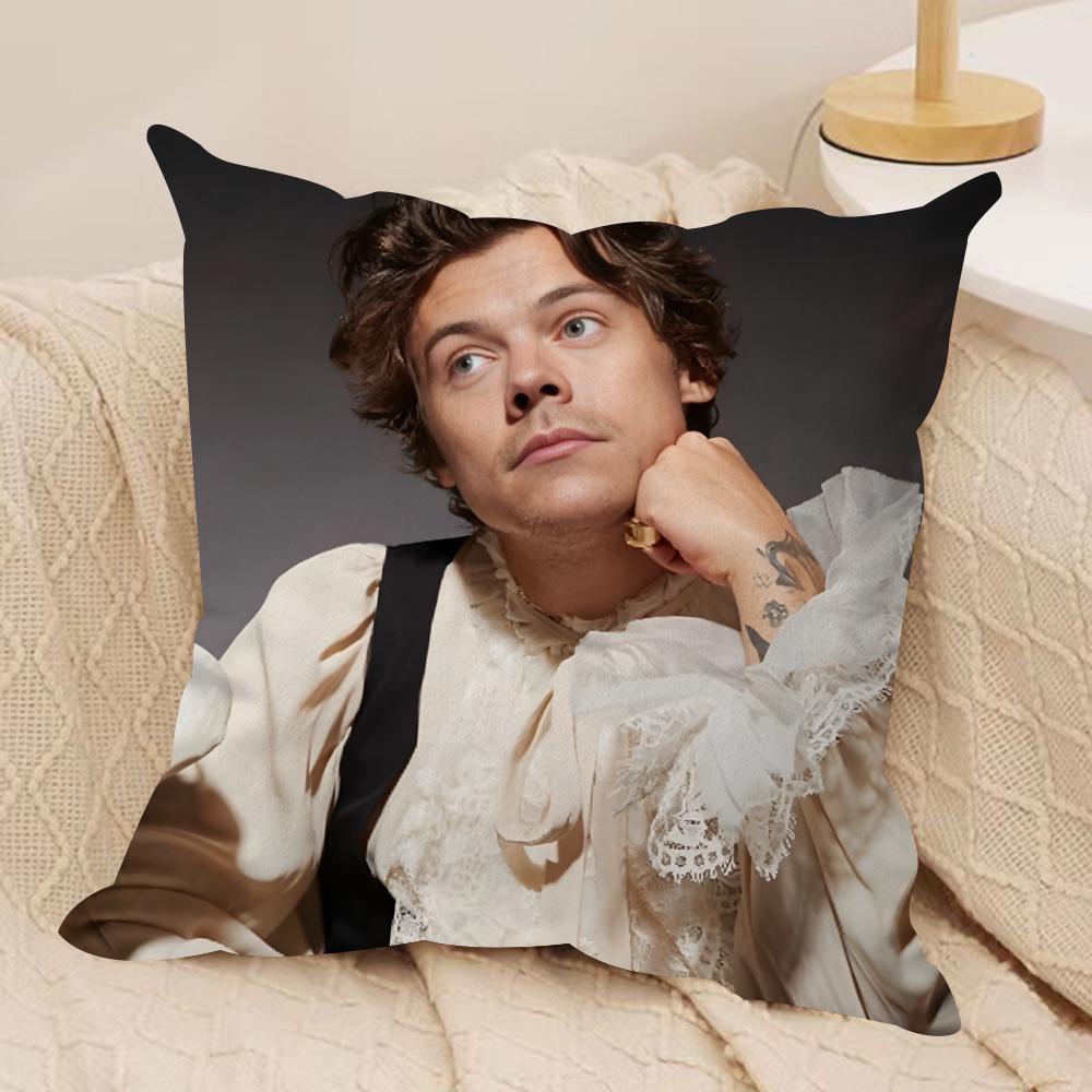 Singer HHarry Music Cushion Cover Silky Short Plush Invisible Zipper Dustproof Sofa Pillow Case for Home Decor
