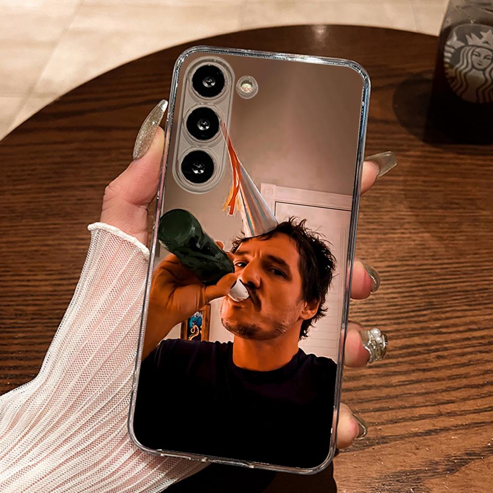 Pedro Pascal Actor Phone Case Silicone For Samsung S30,23,21,22,20 FE lite,S10,9,PIus Note20ultra Soft Transparent