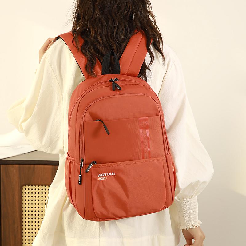 Unisex Large Capacity Backpack Lightweight Wear-resistant Oxford Travel Bag