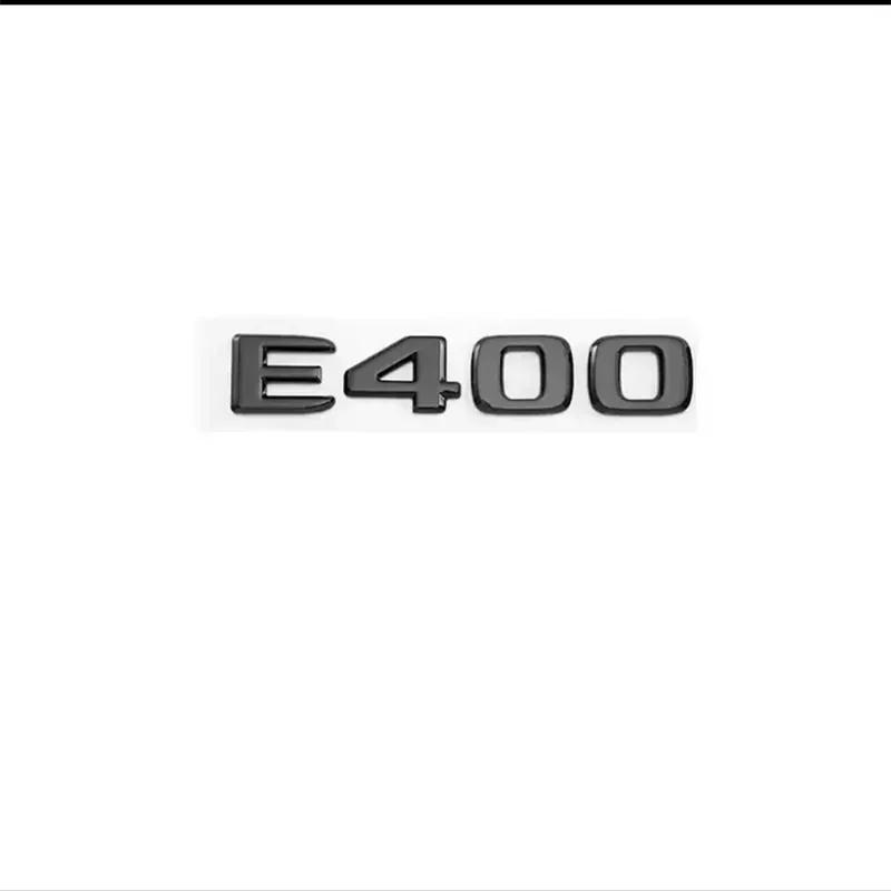 Letters E200 E260 E300 E400 E220d E350e E300de 4Matic ABS Emblem For Mercedes Benz W213 W222 W221 W177 Car Trunk Logo Sticker