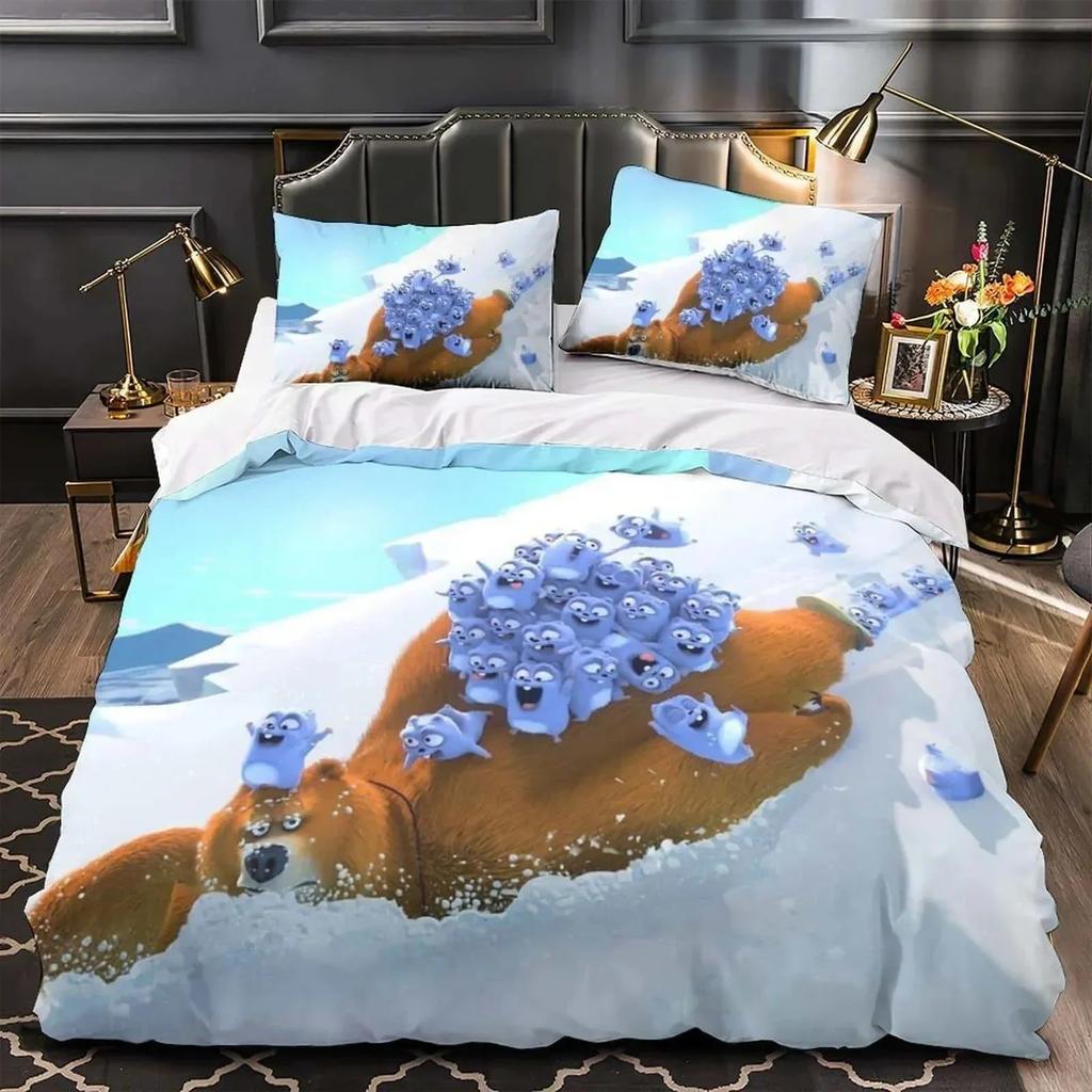 3D Printed Grizzy and the lemmings Bedding Set Single Twin Full Queen King Size Bed Set Adult Kid Bedroom Duvet cover Sets