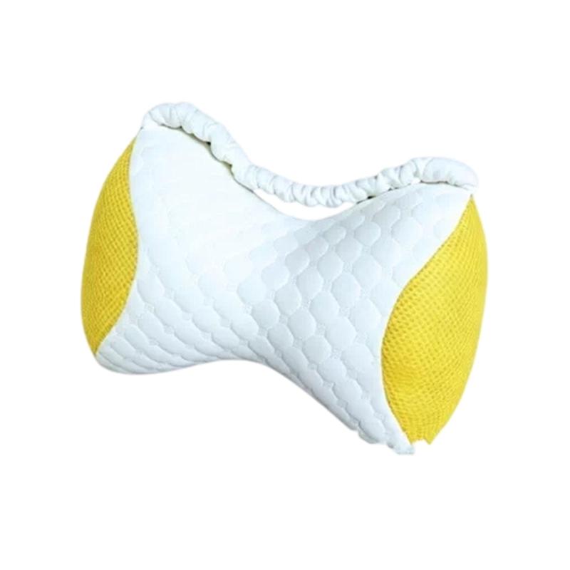 Knee Pillow with Washable Polyester Cover and Yielding Center, Carry Loop for Side Sleep and Between-Knee Placement