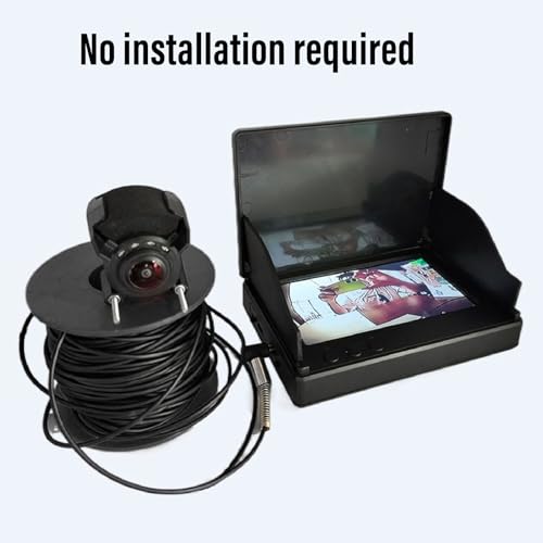 Portable Underwater Fishing Camera, 1080P HD Fish Finder Camera with 4.3-inch Screen, 220° Wide Angle, 30m Cable, for Ice Lake Sea Boat Kayak Fishing