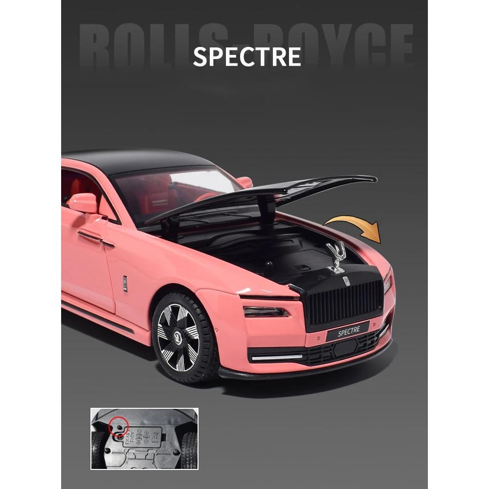 1/24 Rolls-Royce Spectre Legering Støpt Leketøysbil Modell Lyd og Lys Trekk tilbake Barnas Leketøy Samleobjekter Bursdagsgave