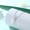 Bead Clover Pendant 925 Sterling Silver Natural Pearl Necklace Women's Niche Design Neck Chain ins Clavicle Chain