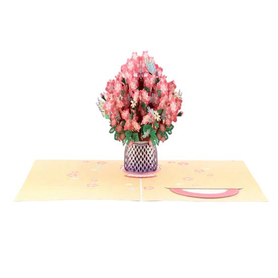 Складна 3D вітальна листівка з конвертом Ручна робота Декоративна листівка на День народження Листівка-сюрприз зі святковими побажаннями