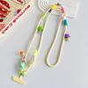 Colorful Crossbody Key Chain Pendant Anti-Lost Long Hanging Rope  For Mobile Phones and Card