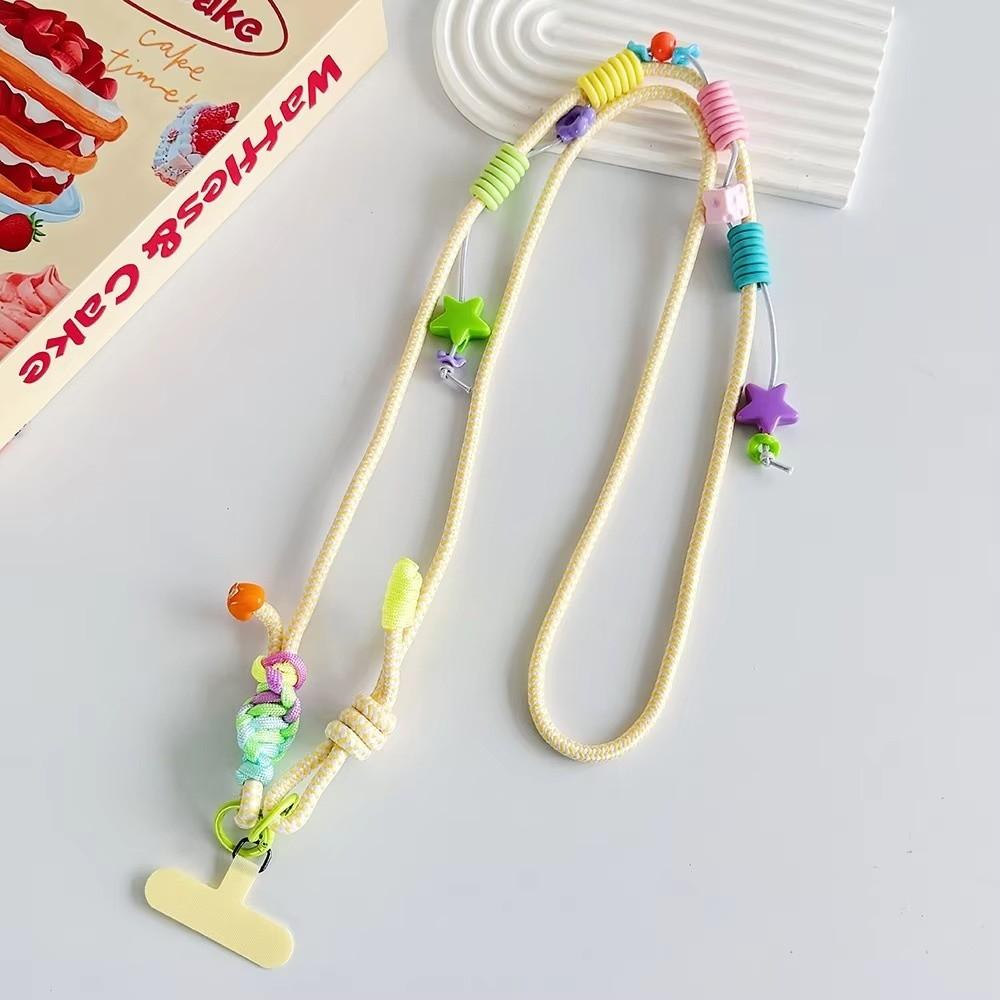 Colorful Crossbody Key Chain Pendant Anti-Lost Long Hanging Rope For Mobile Phones and Card
