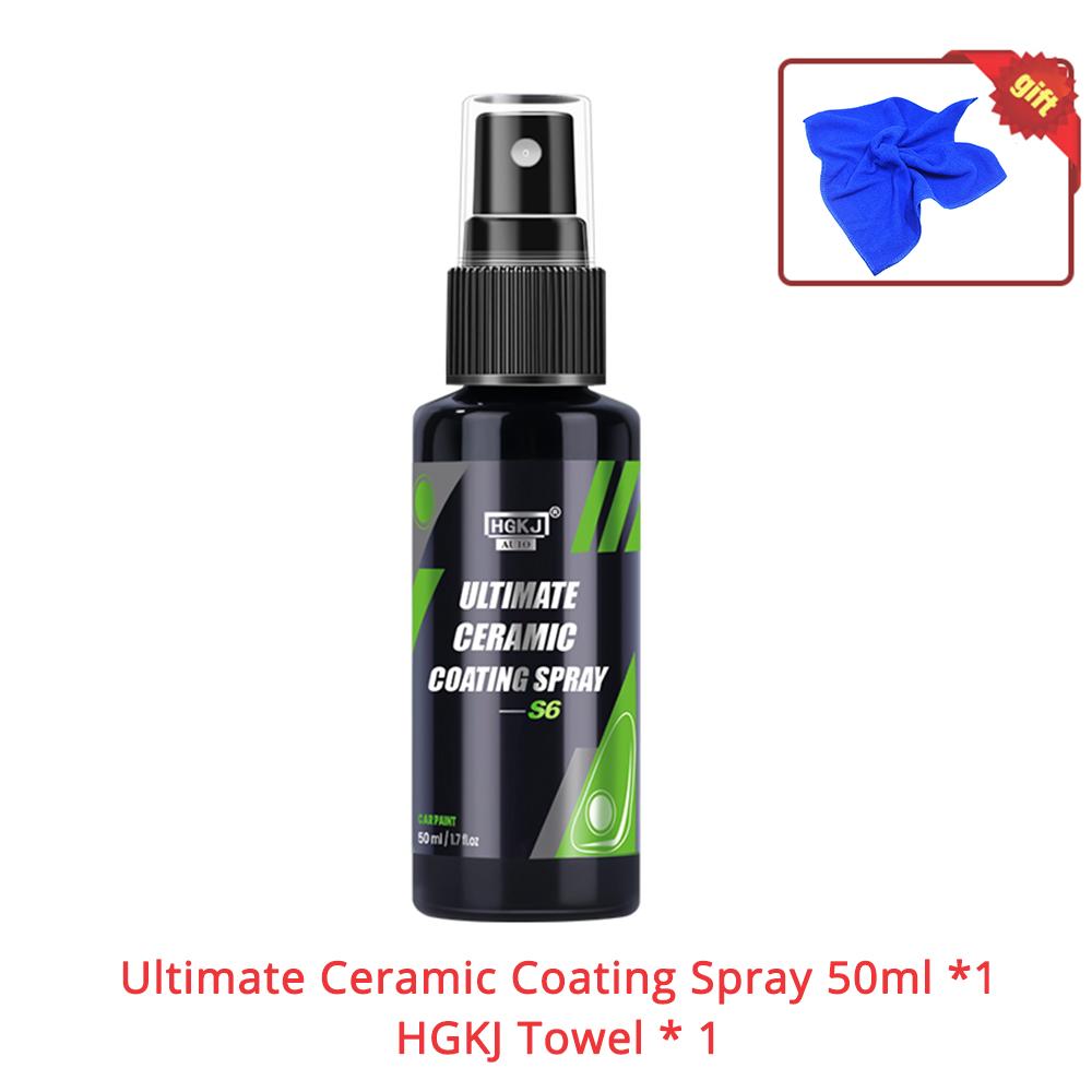 

S6 Керамическое покрытие для автомобиля, уход за краской, 50/100/300 мл, полировальная паста, нанопродукты, гидрофобное быстрое покрытие, жидкий восковой набор 50ml Towel