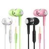 2024 New 3.5mm Wired In-earSuper Bass Crack Colorful Headset Earbud with Microphone Hands Free Sport Earphone For Android iPhone 2