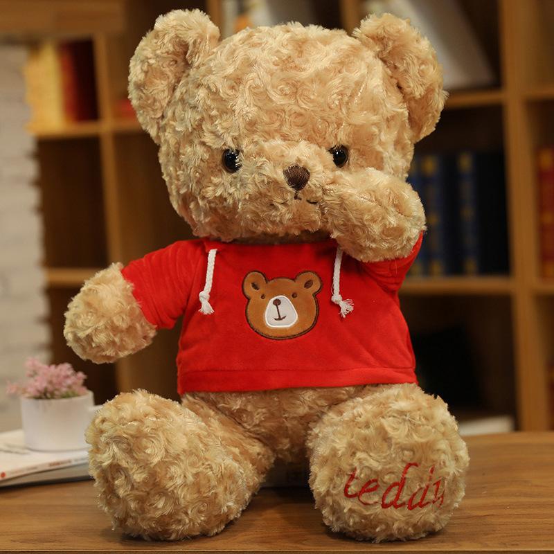 Clothes Teddy Bear Doll Plush Teddy Bear Sweater Hug Bear Doll Girl Soothing Ragdoll