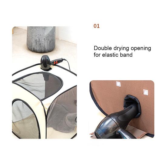 Tragbare Haustier Hunde Katzen Trockenbox Föhn Käfig Zelt Bad Pflege Haus Zimmer