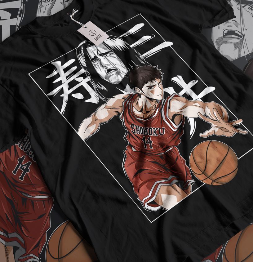 Футболка Мицуи Слэм-данк Арт Команда Баскетбол Слэм-данк Аниме Спорт Манга Футболка A Унисекс Футболка L