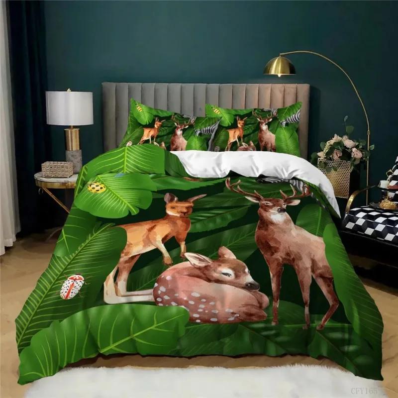 Comforter Animal Cartoon Bedding Set Twin Size 3 Pcs Ropa De Cama Cute Sheep Home Textile Bed Comforter Set Dropshiping