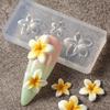 3Pieces Nails Art Silicone Mold Flower Shape Flexible Manicure Training Tool Professional Supplies for Various Occasion