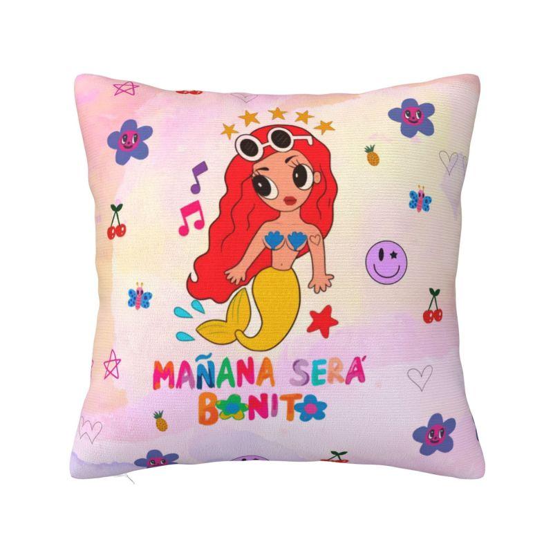 Reggaeton Music Karol G Manana Sera Bonito Throw Pillow Case Bedroom Cushions Cover For Sofa Chair Square Polyester Pillowcase