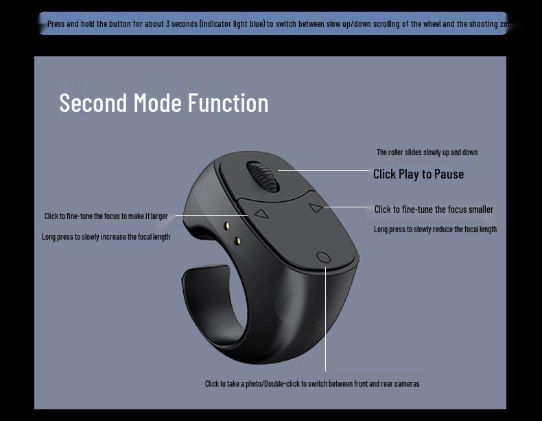 Cross-Border Mobile Phone Remote: Photo & Video Controller, Novel Page Turner, Short Video Remote Ring