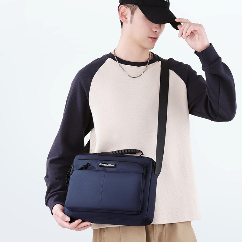 Men's Business Crossbody Shoulder Bag – Large Capacity Waterproof Sling with Multi-Pocket Design for Daily Use